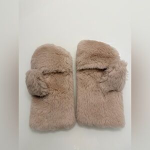 Yves Salomon Wool Mittens